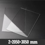 2X2050X3050mm Şeffaf Çekme Pleksi Levha