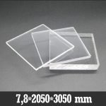 7.8X2050X3050mm Şeffaf Çekme Pleksi Levha