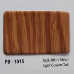 Açık Altın Meşe Ahşap Desen Kompozit Levha - Petechbond