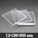 7.8X1350X2050mm Şeffaf Çekme Pleksi Levha