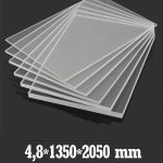 4.8X1350X2050mm Şeffaf Çekme Pleksi Levha