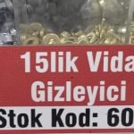 Dekoratif Vida Kapakları 15mm